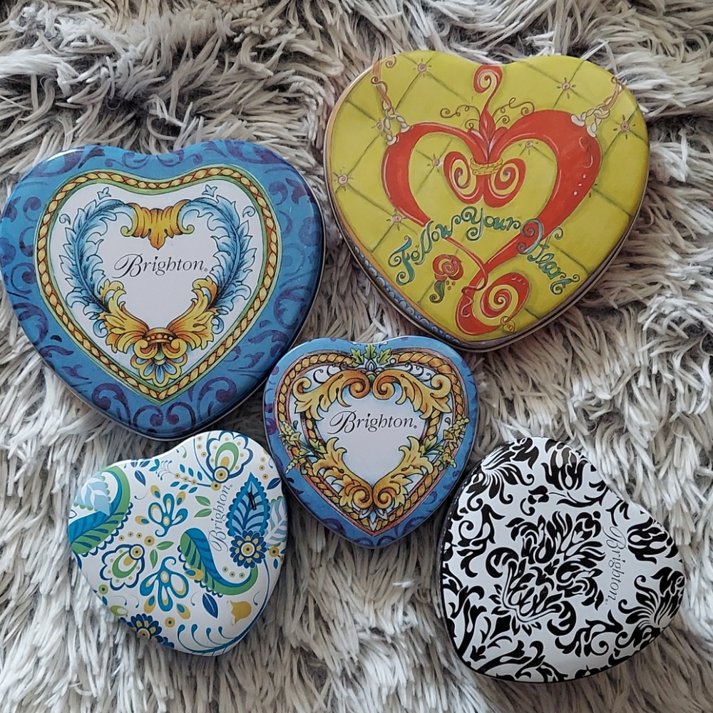 Brighton Jewelry tins set of 5